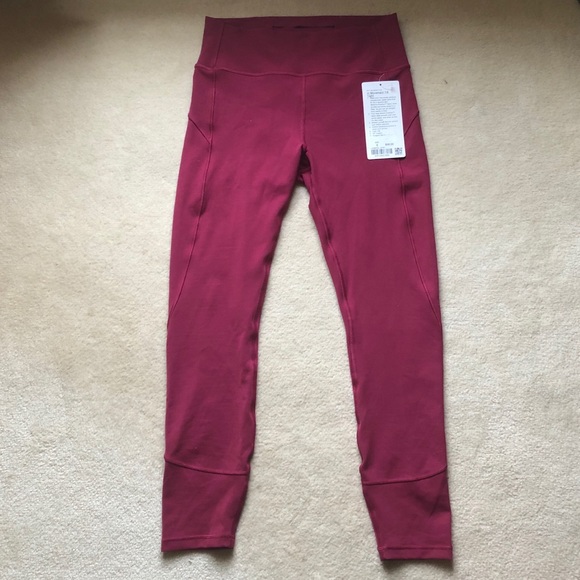 lululemon athletica Pants - NWT Lululemon In Movement Tight 7/8 Star Ruby Red